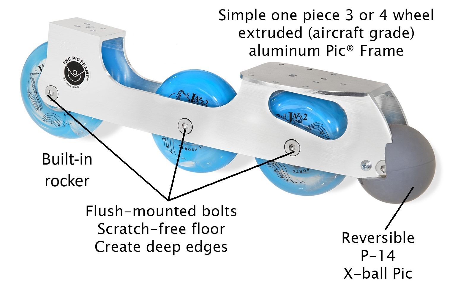 3-wheel Jazz Picskate with captions